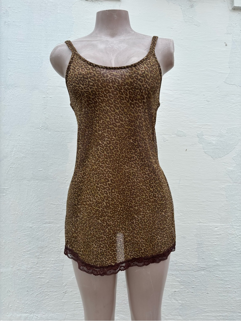Victoria's Secret Brown Leopard Print Chemise